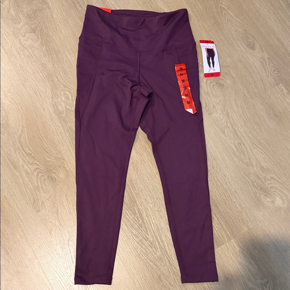 NWT Danskin Plum High-Waisted Leggings